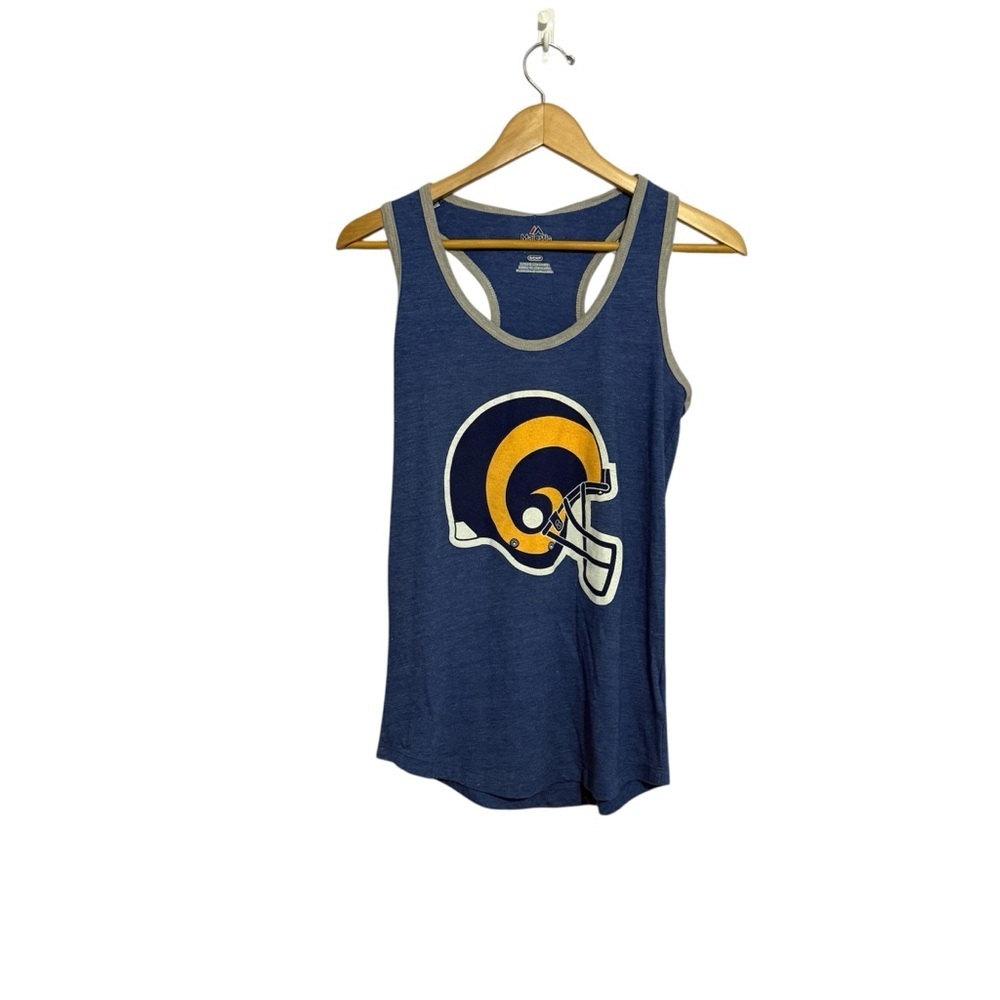 Majestic NFL Los Angeles Rams Tank Top Blue Women’s NWT Size Small